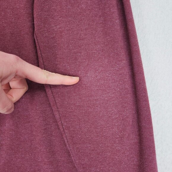 The Normal Brand Sweater Mens Large Burgundy Quarter Zip Lightweight Pullover - Picture 13 of 13